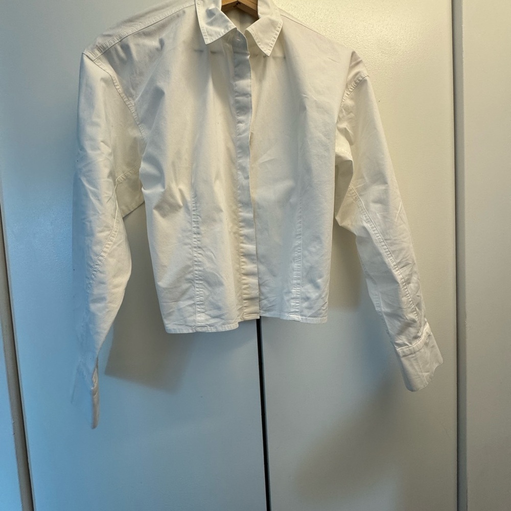 J. Crew White Button Down Shirt Crisp Cotton Classic